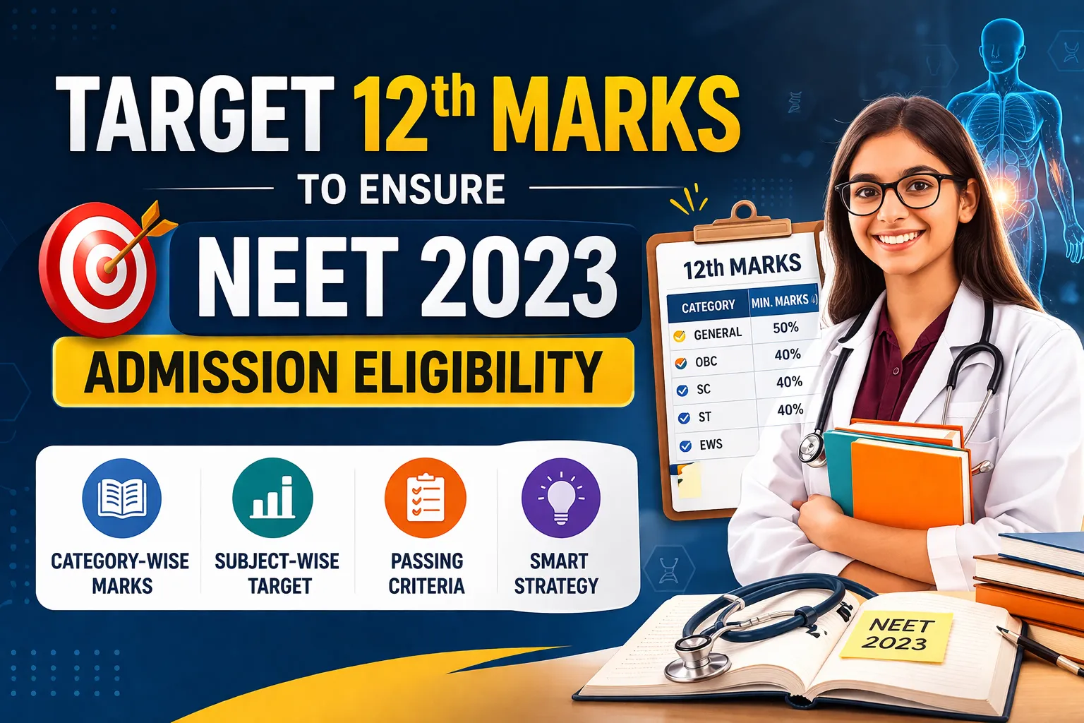 Target 12th Marks to Ensure NEET 2023 Admission Eligibility